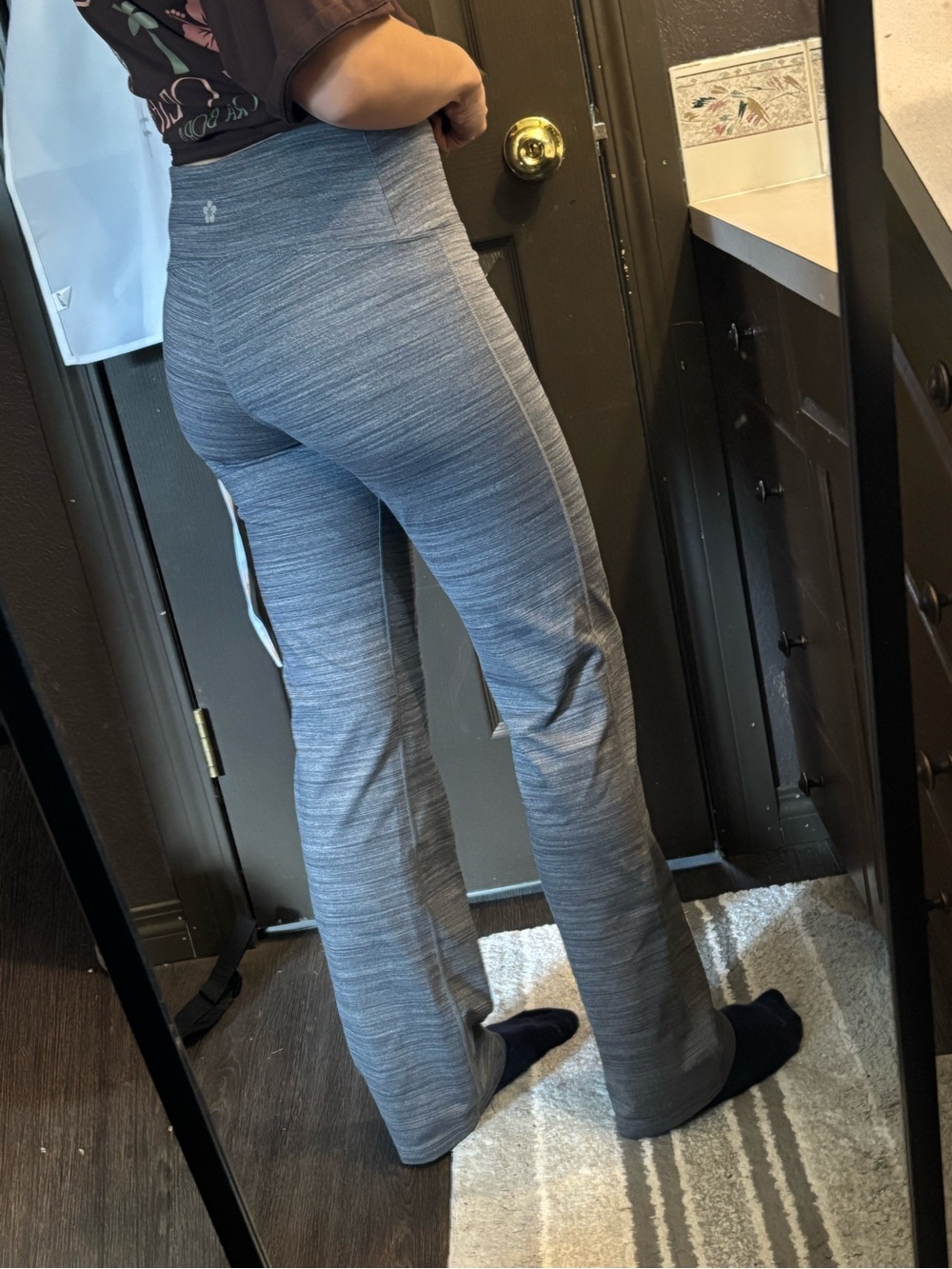Splendid Heathered Light Grey Medium Pants Straight Leggings